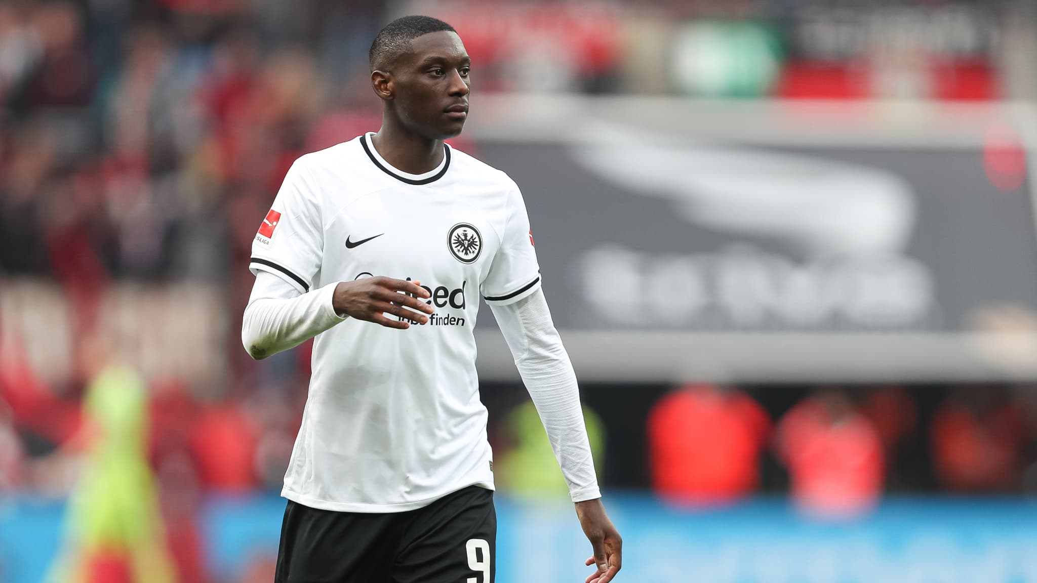 Randal Kolo Muani avec Francfort, le 8 avril 2023