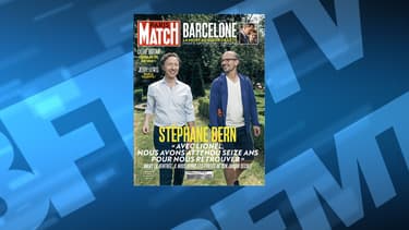Stéphane Bern et son compagnon en couverture de Paris Match
