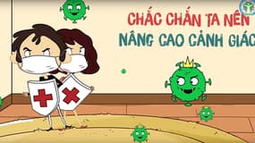 Image extraite du clip de prévention des autorités vietnamiennes contre le coronavirus. 
