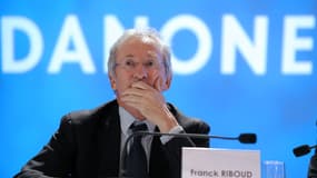 Le PD-G de Danone, Franck Riboud. Le groupe a annoncé, mardi 19 février, la supprimer 900 emplois en Europe.