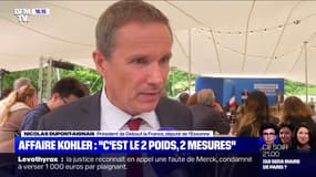 Nicolas Dupont-Aignan (DLF): "L'affaire Kohler illustre bien le deux poids, deux mesures"