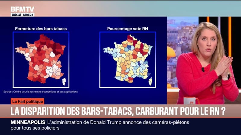 LE FAIT POLITIQUE D'ANNE - La disparition des bars-tabacs, un carburant pour le Rassemblement national?