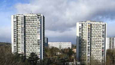 Les tours Plein Ciel à Mulhouse le 29 janvier 2025