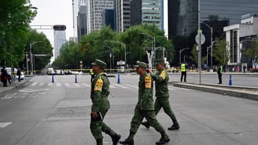Des soldats de l'armée mexicaine lors d'un exercice à Mexico City, le 20 janvier 2020 (photo d'illustration)