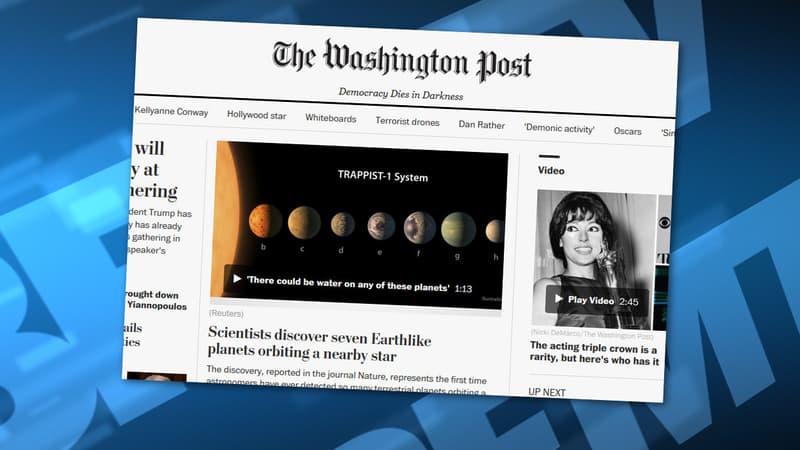Le Washington Post affiche désormais une devise sous son logo.