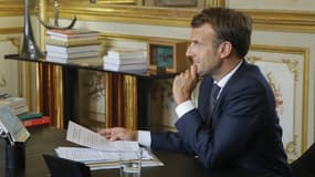 Emmanuel Macron à l'Elysée le 26 juin 2020 (Photo d'illustration).