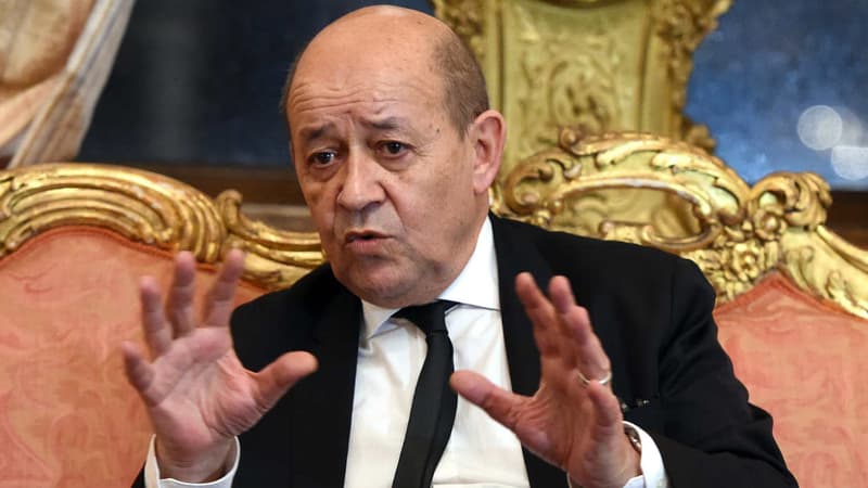 Jean-Yves Le Drian lors de son déplacement à Moscou, le 21 décembre 2015.