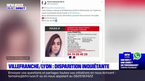 Rhône: la police lance un appel à témoins après la disparition d'une adolescente de 15 ans à Villefranche-sur-Saône