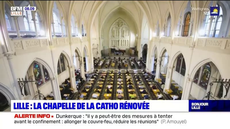 Après 7 ans de travaux, la chapelle de l'Université Catholique de Lille fait peau neuve