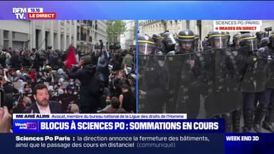 Blocage de Sciences Po Paris: "On a un gouvernement qui réagit mal et qui empêche la liberté d'expression", pour Me Arié Alimi (avocat, membre du bureau national de la Ligue des droits de l'Homme)