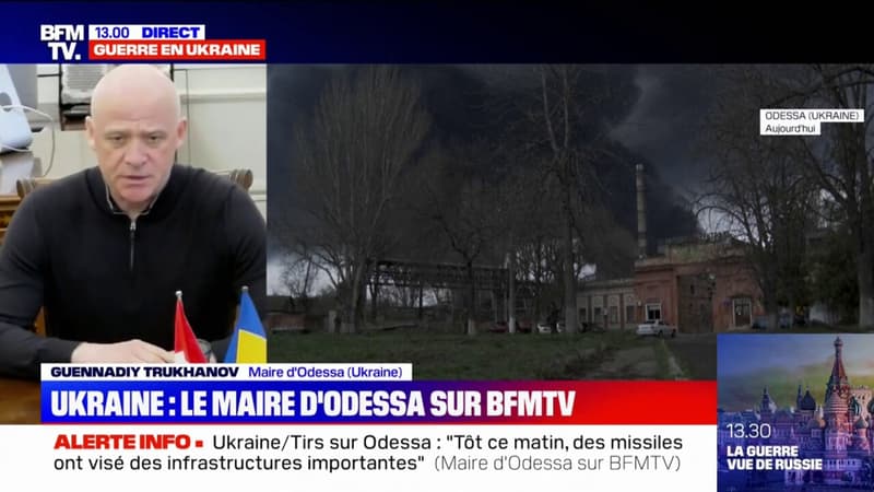 Missiles lancés sur Odessa: sur BFMTV, le maire de la ville annonce qu'il n'y a pas de personnes blessées ou tuées