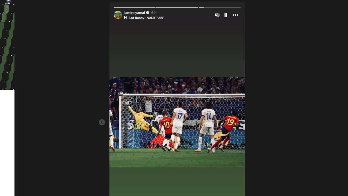 La story Instagram de Lamine Yamal à la veille de France-Espagne (demi-finale de Ligue des Nations), le 4 juin 2025 La story Instagram de Lamine Yamal à la veille de France-Espagne (demi-finale de Ligue des Nations), le 4 juin 2025