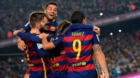 Luis Suarez, Gerard Piqué et Neymar ont inscrit les trois buts du Barça
