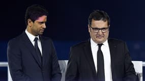 Nasser Al Khelaifi, président du PSG, et Didier Quillot, directeur général de la LFP