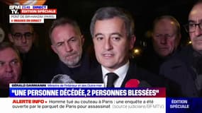 Homme tué à Paris: "L'un des policiers a sorti son taser et, par deux fois, a tiré pour neutraliser cet assaillant", affirme Gérald Darmanin