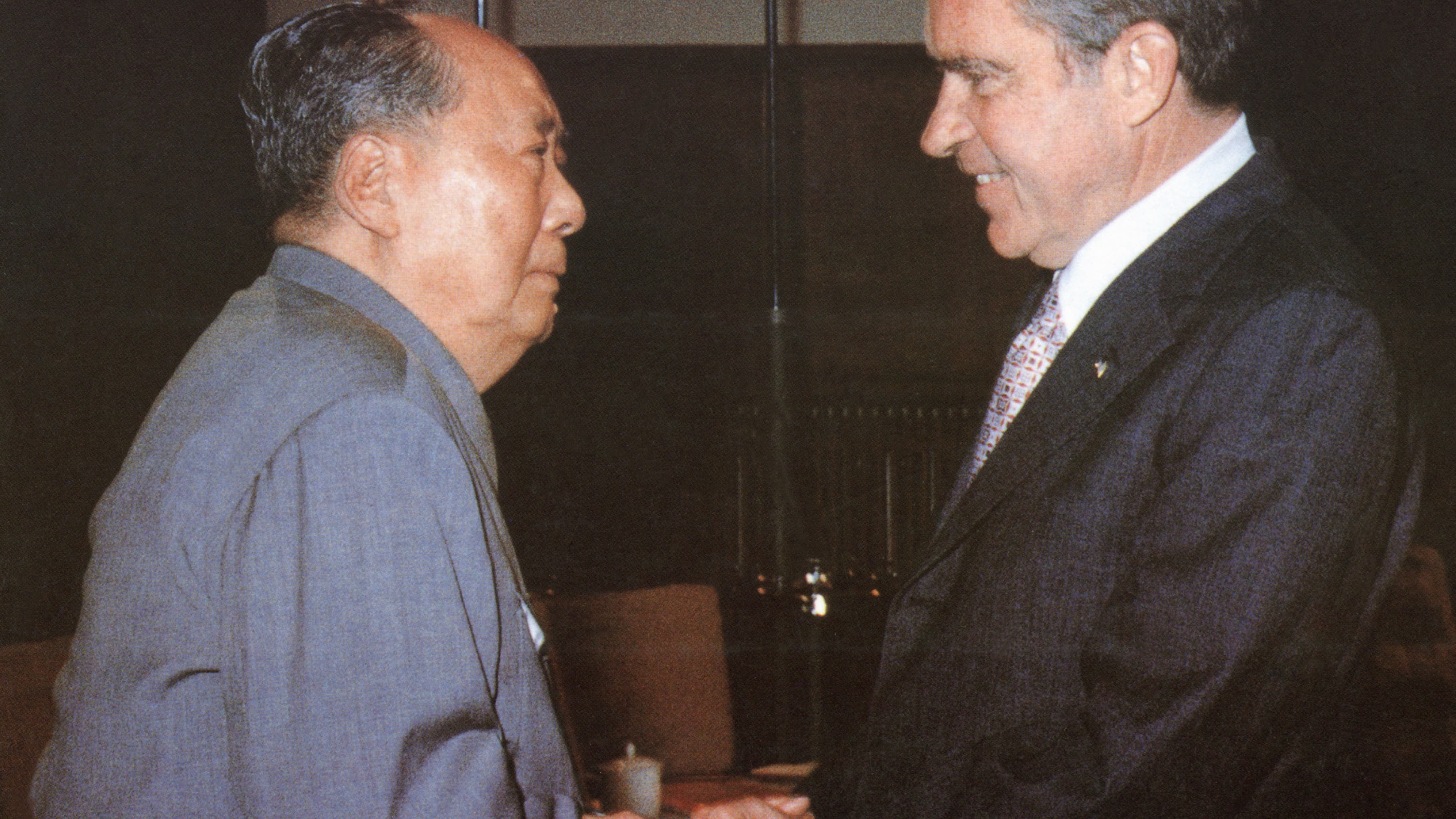 Mao Zedong et Nixon réunis grâce au ping pong, Deng Xiaoping en visite ...