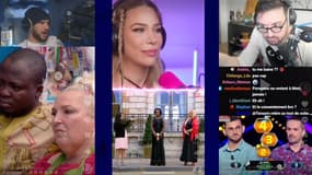 Les reacts des streamers Amine, Océane et Etoiles. 