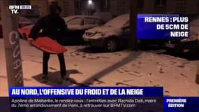 Les images des dernières chutes de neige en Bretagne, en Mayenne et à Paris