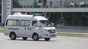 Une ambulance à Pyongyang le 27 mai 2022.
