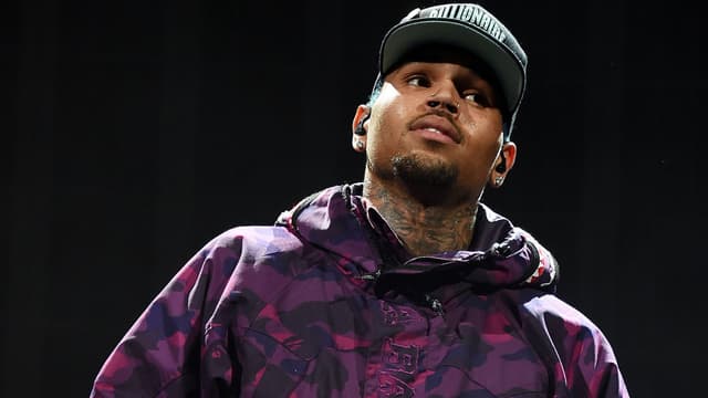 Chris Brown en concert à New York en février 2015