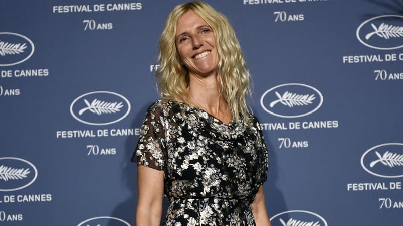 Sandrine Kiberlain pour le 70ème anniversaire du Festival de Cannes à Paris, le 20 septembre 2016