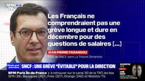 Pour le PDG de la SNCF, "les Français ne comprendraient pas une grève longue et dure en décembre"