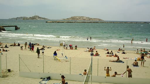 La plage des Catalans à Marseille.