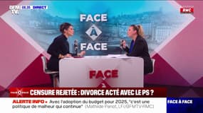 "Nous n'avons jamais mis d'équivalence entre le PS et le RN": Mathilde Panot sur l'affiche publiée par le groupe LFI à l'Assemblée après le refus des socialistes de censurer François Bayrou