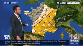 Les fortes chaleurs persistent à l'est et la pluie s'installe à l'ouest 