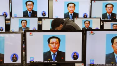 Des téléviseurs du marché de Yongsan, en Corée du Sud, affichaient le 13 décembre le visage de Jang Song-Thaek, exécuté la veille.
