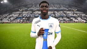 Robinio Vaz, jeune talent de l'OM, a été élu homme du match le 19 janvier 2025