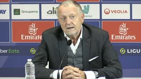 Le président Jean-Michel Aulas, à Lyon le 13 janvier 2021