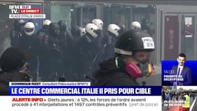 Gilets jaunes: le centre commercial Italie II pris pour cible