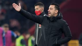 L'entraîneur du FC Barcelone Xavi lors du match à Grenade, le 8 janvier 2022 