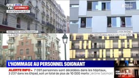 Aux balcons, les Français applaudissent les soignants ce mardi