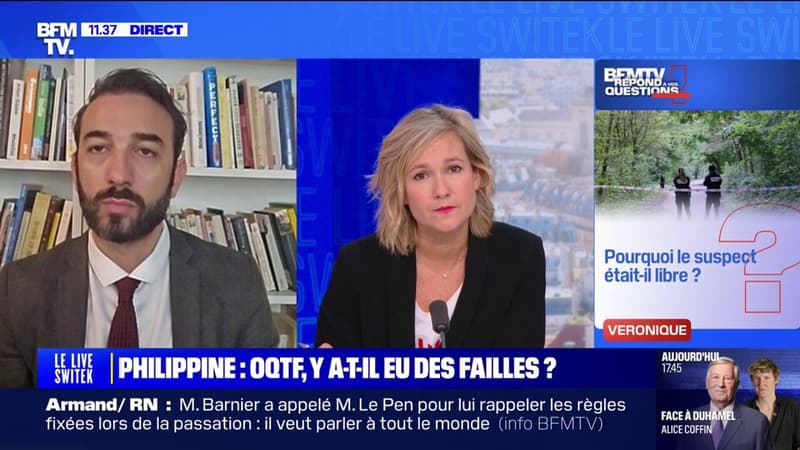 Regarder la vidéo Mort de Philippine: pourquoi le suspect sous OQTF a-t-il été remis en liberté? BFMTV répond à vos questions