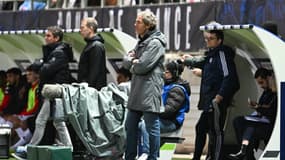 Damien Ott lors du quart de finale de la Coupe de France entre Cannes et Guingamp (3-1), le 25 février 2025