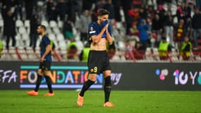 Olivier Giroud avec Lille face à l'Etoile Rouge de Belgrade, le 6 novembre 2025.