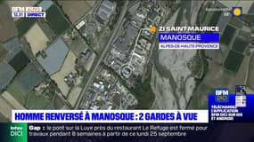 Homme renversé à Manosque: deux personnes en garde à vue