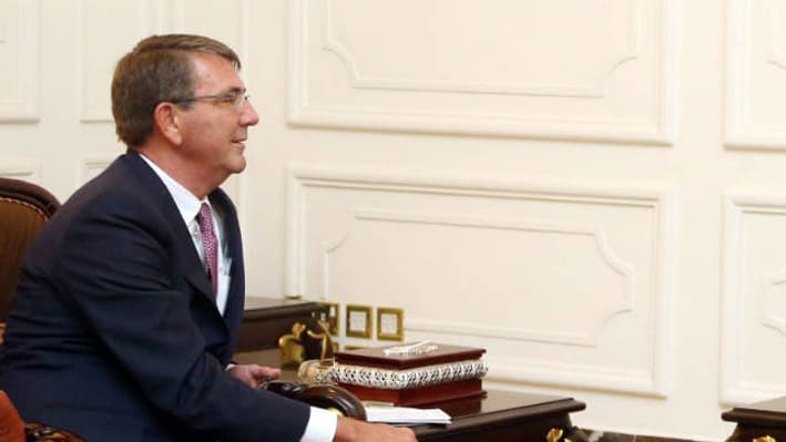 Le chef du Pentagone Ashton Carter et le Premier ministre irakien se sont rencontrés lundi 11 juillet à Bagdad