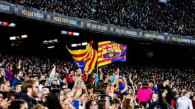 Des supporters du FC Barcelone