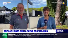 Michael Jones sur la scène de Golfe-Juan pour rendre hommage à Goldman