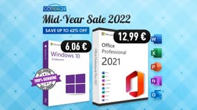 Achetez Windows 10 Pro pour 6.06€ et Office 2021 pour 12.99€, seulement sur Godeal24 !