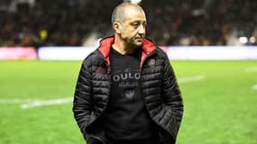 Mourad Boudjellal alors président du RC Toulon avant le match de Top 14 contre l'ASM Clermont à Mayol, le 22 décembre 2019