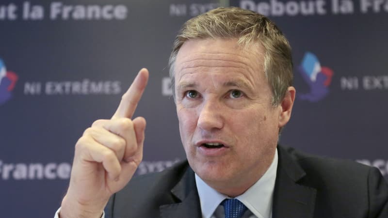 Nicolas Dupont-Aignan, le 9 mai 2014.