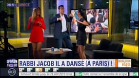 La danse de Rabbi Jacob rejouée par 200 personnes dans le Marais... et sur le plateau de Bonjour Paris