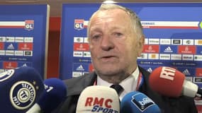 Jean-Michel Aulas en zone mixte, 14 janvier 2022