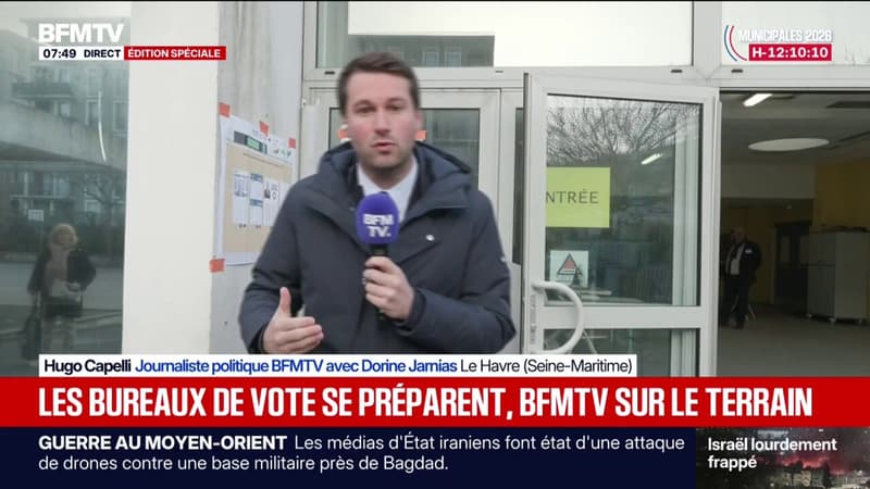 Municipales: au Havre, les bureaux de vote se préparent à accueillir les électeurs