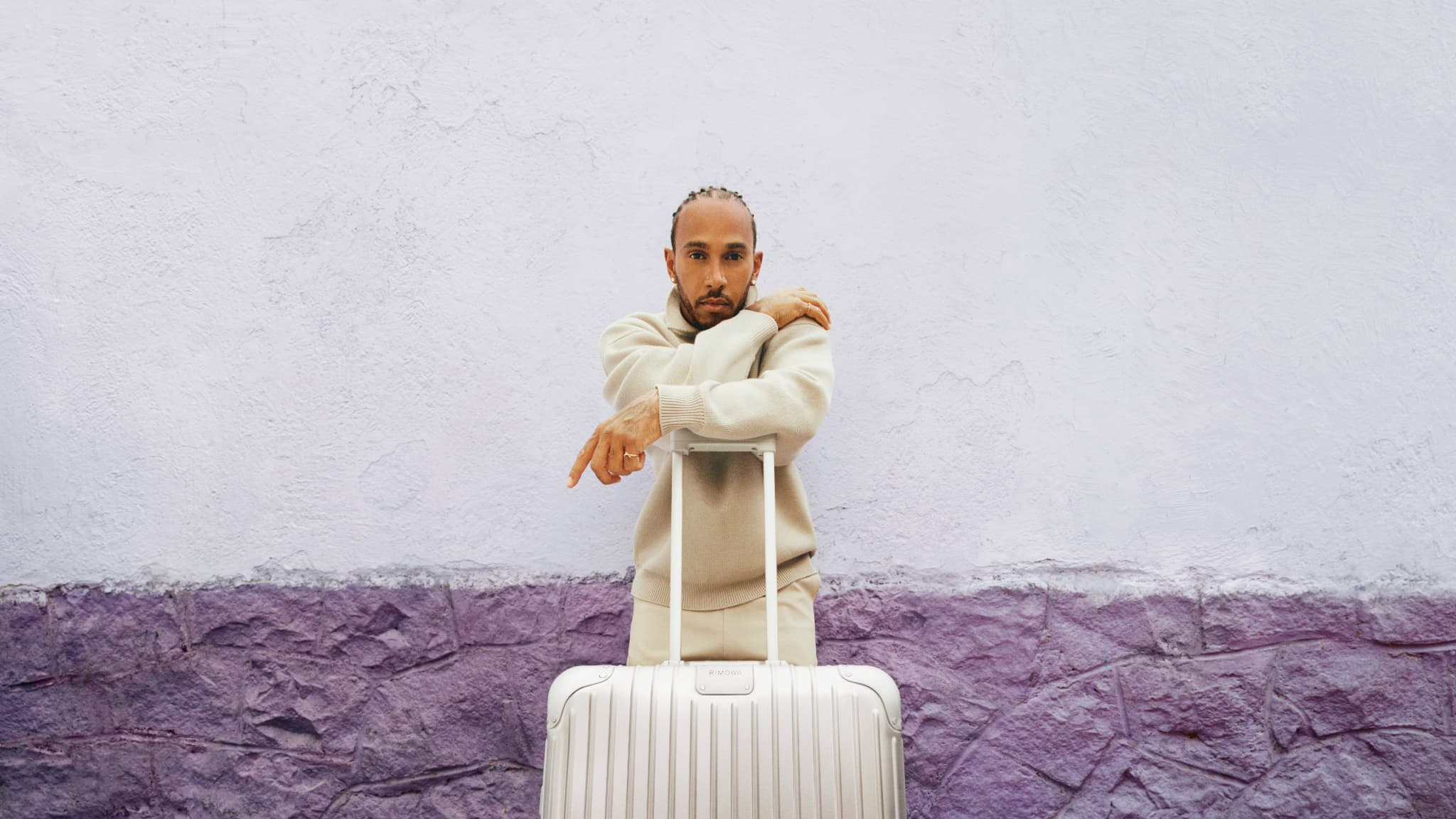 Lewis Hamilton pour Rimowa