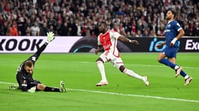 Pau Lopez lors du match Ajax-OM (3-3, 1ere journée de Ligue Europa), le 21 septembre 2023
